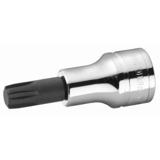 Facom 1/2 in Drive 9 mm Bit Socket, Square Drive, 100mm Chrome Vanadium Steel D.34B9L