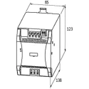 Murrelektronik Limited Emparro Switched Mode DIN Rail Power Supply 480W, 265V AC Input, 28V DC Output, 20A 85442
