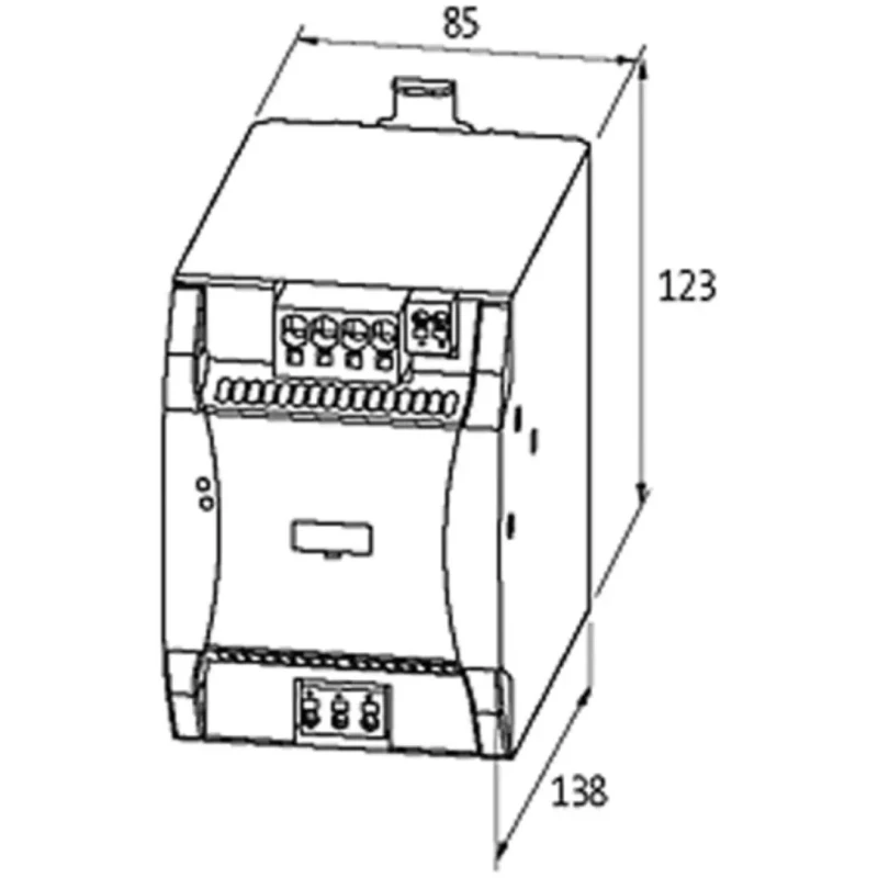 Murrelektronik Limited Emparro Switched Mode DIN Rail Power Supply 480W, 265V AC Input, 28V DC Output, 20A 85442