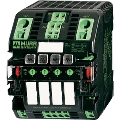 Murrelektronik Limited MICO Electronic Circuit Breaker, 10A, 24V, 4 Channels, DIN Rail, Model 9000-41034-0401005