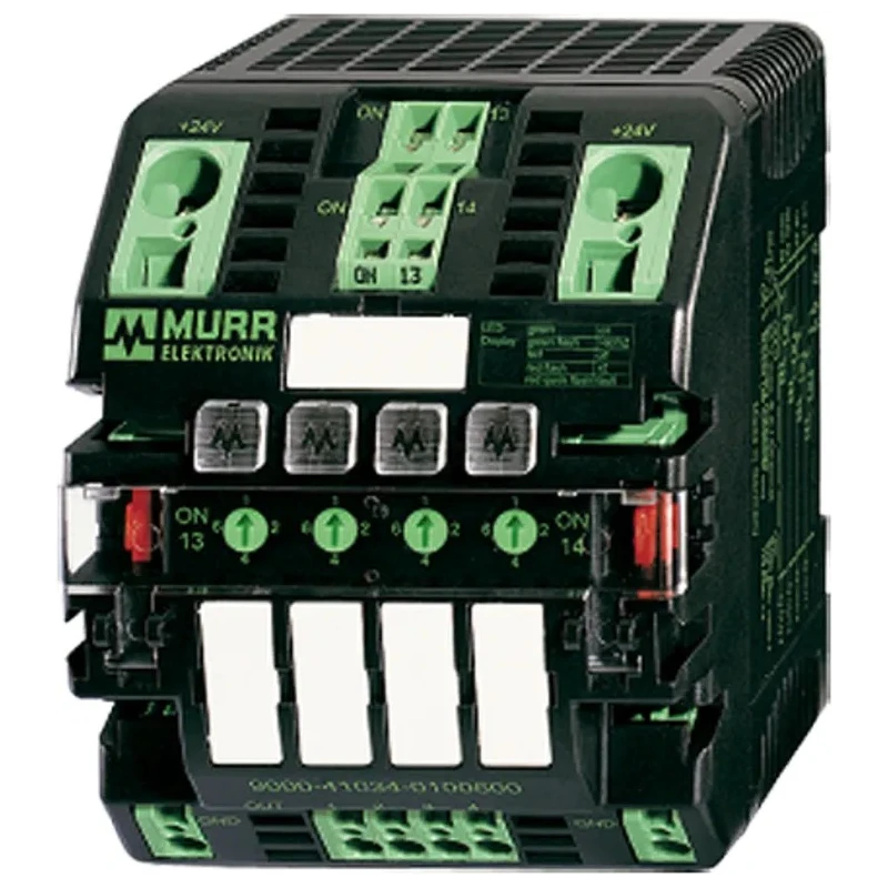 Murrelektronik Limited MICO Electronic Circuit Breaker, 10A, 24V, 4 Channels, DIN Rail, Model 9000-41034-0401005