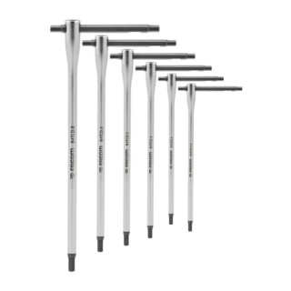 Facom 6 Piece T Metric Hex Key Set, Chrome Vanadium Steel, Sizes 2.5–8 mm 84TCD.J6