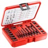 Facom 25-Piece Twist Stud Pulling Drill Bit Set High Speed Steel, 6 - 14 mm Range, 885