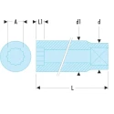 Facom 1/4 in Drive 12 mm 12 Point Socket, Chrome Vanadium Steel, 9.5mm Overall Length R.12E