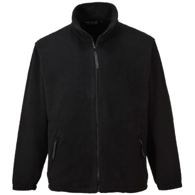 Portwest Argyll Heavy Fleece, Polyester, Black/Green/White/Yellow, Unisex XL, 2 Pockets F400BKRXL