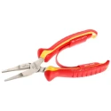 Facom Flat Nose Plier Narrow Flat Shaped, Finely Serrated Nose, 168mm, VDE 1000V Approved 188A.16VE
