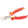 Facom Flat Nose Plier Narrow Flat Shaped, Finely Serrated Nose, 168mm, VDE 1000V Approved 188A.16VE