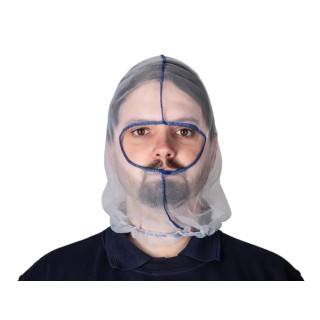 Hairtite Nylon Balaclava, Eye Opening, White, PPE Protective Hood H0598