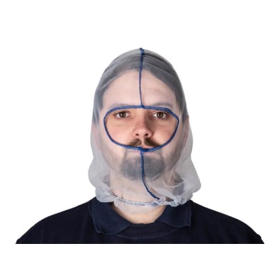 Hairtite Nylon Balaclava, Eye Opening, White, PPE Protective Hood H0598