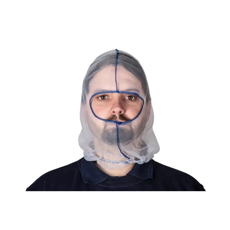 Hairtite Nylon Balaclava, Eye Opening, White, PPE Protective Hood H0598