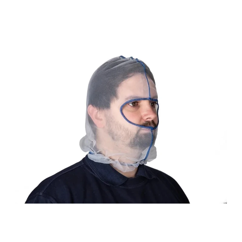 Hairtite Nylon Balaclava, Eye Opening, White, PPE Protective Hood H0598