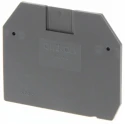 Omron End Cover, Polyamide, Dark Grey, for XW5T-S16-1.1-1 Feed Through and XW5G-S16-1.1-1 Grounding Terminal Block XW5E