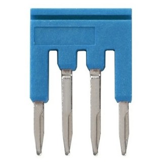 Omron XW5S Series Short Bar Blue for XW5G-P1.5-4 Grounding Terminal Block, XW5T-P1.5-4 Feed Through Terminal Block 
