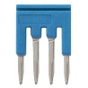 Omron XW5S Series Short Bar Blue for XW5G-P1.5-4 Grounding Terminal Block, XW5T-P1.5-4 Feed Through Terminal Block