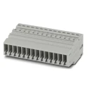 Phoenix Contact COMBI Series Non-Fused Terminal Block, 14-Way, 24A, 500V, Push-in, Polyamide, Snap-in, Grey 3000668
