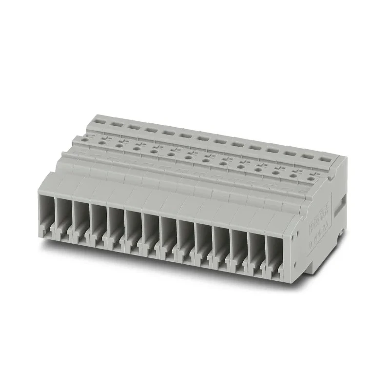 Phoenix Contact COMBI Series Non-Fused Terminal Block, 14-Way, 24A, 500V, Push-in, Polyamide, Snap-in, Grey 3000668