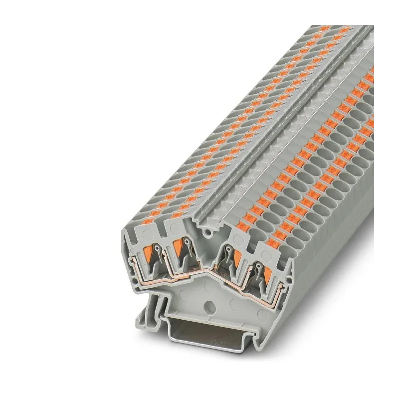 Phoenix Contact PTS 4-QUATTRO Feed Through Terminal Block, 800V, 32A, Grey, Push-in Connection 3213607