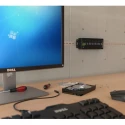 StarTech.com 10-Port USB 3.0 USB Hub, Terminal Connector Powered, Compact Slim Enclosure, ST1030USBM