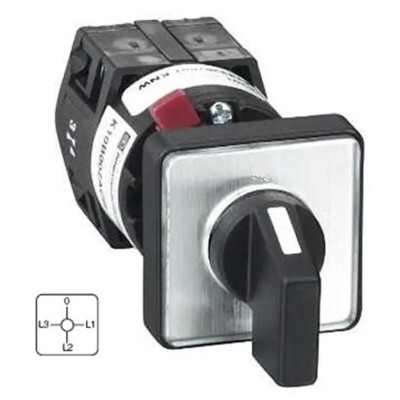 Schneider Electric 3-Position Cam Switch, 90° Black Handle, 12A, Harmony K Series, K1F003MLH