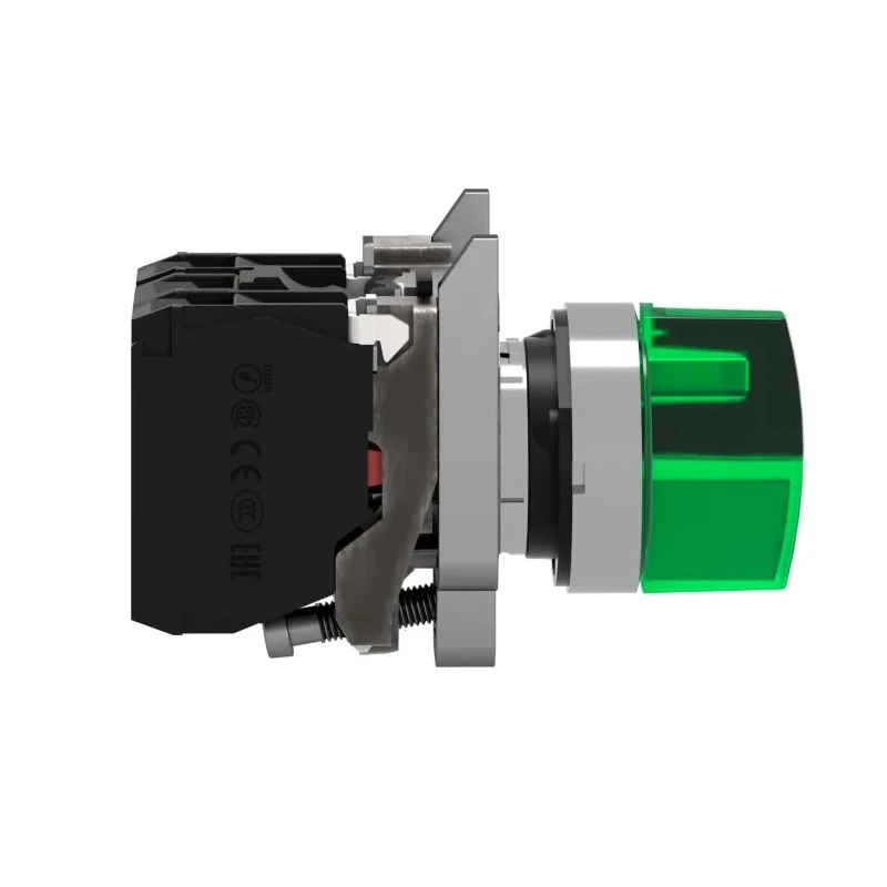 Schneider Electric Harmony XB4 Knob Selector Switch, SPDT, 3 Positions, Illuminated, 22mm Cutout, IP66/IP69/IP69K XB4BK133B5