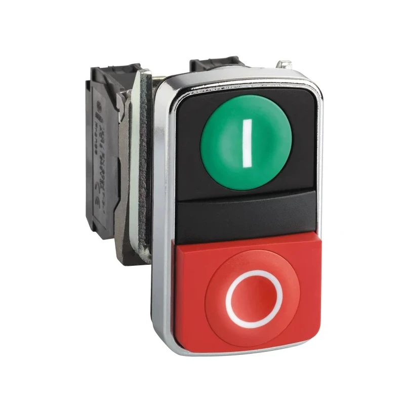 Schneider Electric Harmony XB4 Series Push Button Switch, Spring Return, Panel Mount, 22 mm Cutout, SPDT XB4BL73415