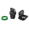 Schneider Electric Knob Selector Switch SPST, 22 mm Cutout Diameter, 2 Positions, Spring Return, Harmony XB5 Series XB5AD41