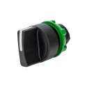 Schneider Electric Knob Selector Switch SPST, 22 mm Cutout Diameter, 2 Positions, Spring Return, Harmony XB5 Series XB5AD41