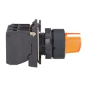 Schneider Electric Illuminated Knob Selector Switch, SPDT, 3 Positions, 22 mm Cutout, Harmony XB5 Series XB5AK135M5