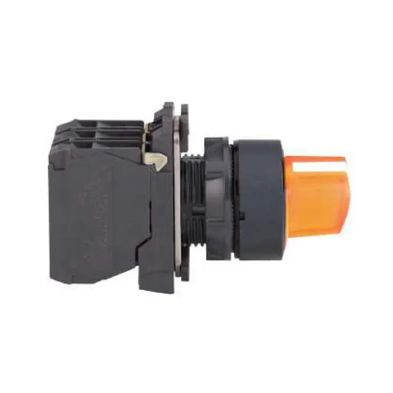 Schneider Electric Illuminated Knob Selector Switch, SPDT, 3 Positions, 22 mm Cutout, Harmony XB5 Series XB5AK135M5