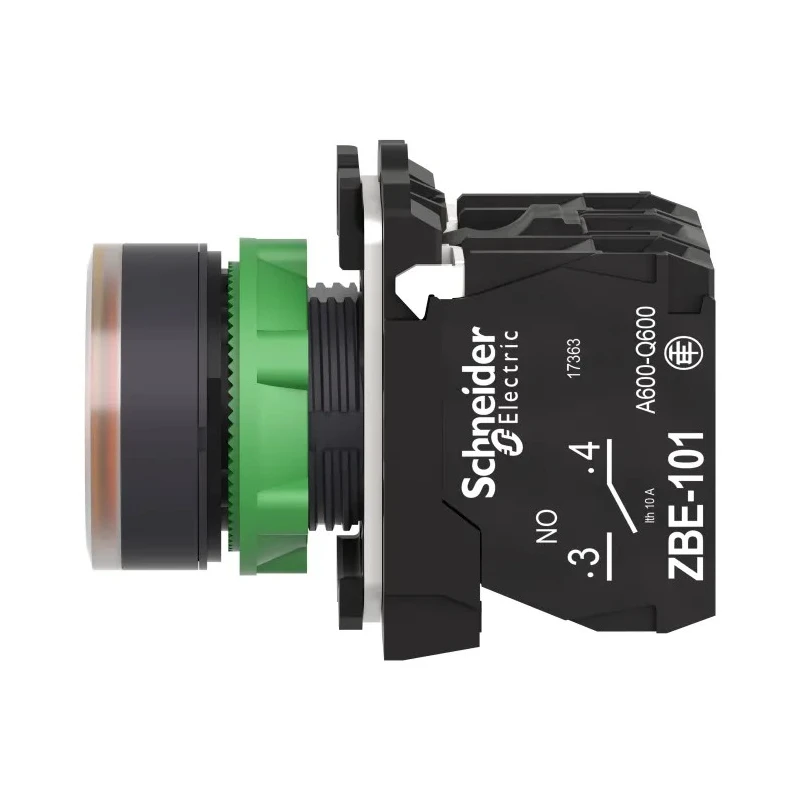 Schneider Electric Harmony XB5 Series Illuminated Push Button Switch, Spring Return, Panel Mount, 22 mm Cutout XB5AW35M5