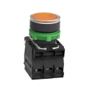 Schneider Electric Harmony XB5 Series Illuminated Push Button Switch, Spring Return, Panel Mount, 22 mm Cutout XB5AW35M5
