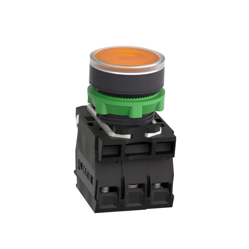 Schneider Electric Harmony XB5 Series Illuminated Push Button Switch, Spring Return, Panel Mount, 22 mm Cutout XB5AW35M5