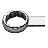 Facom Ring Spanner 18 x 19 mm, Chrome Finish, 225 mm, Offset Head, 12-Point, 59.18X19