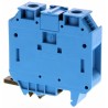 Omron XW5T Series DIN Rail Terminal Block, Blue, Feed Through, 35mm², 1-Level, Screw, 800V, 150A XW5TS35111BL