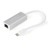 StarTech.com USB 3.2 5Gbps Network Speed USB Ethernet Adapter, USB Type-C, 15mm Cable, Silver US1GC30A