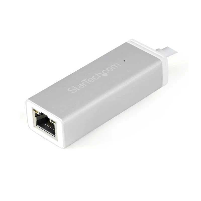 StarTech.com USB 3.2 5Gbps Network Speed USB Ethernet Adapter, USB Type-C, 15mm Cable, Silver US1GC30A