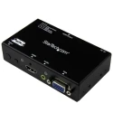 StarTech.com 2-Port VGA & HDMI Video Switch, 2 Input 1 Output, 1920 x 1200 Resolution, Compact, VS221VGA2HD