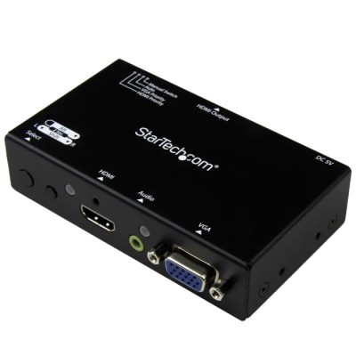 StarTech.com 2-Port VGA & HDMI Video Switch, 2 Input 1 Output, 1920 x 1200 Resolution, Compact, VS221VGA2HD