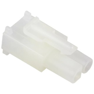 Molex Standard 0.093 in Female Connector Housing 2 Way, 1 Row, 6.7 mm Pitch, Nylon, Cable Mount 19-09-1029
