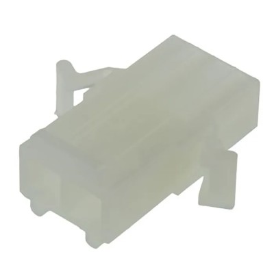 Molex STANDARD .093" Male Crimp Connector Housing, Nylon, 6.7 mm Pitch, 2 Way, 1 Row, Cable Mount 19-09-2029
