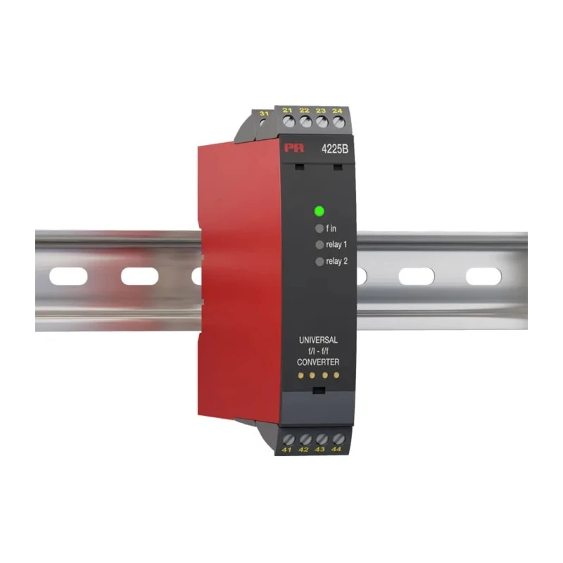 PR Electronics Universal f/I-f/f Converter Frequency/Current Converter, Relay Output, DIN Rail 253V/300V 2.3kV 4225B