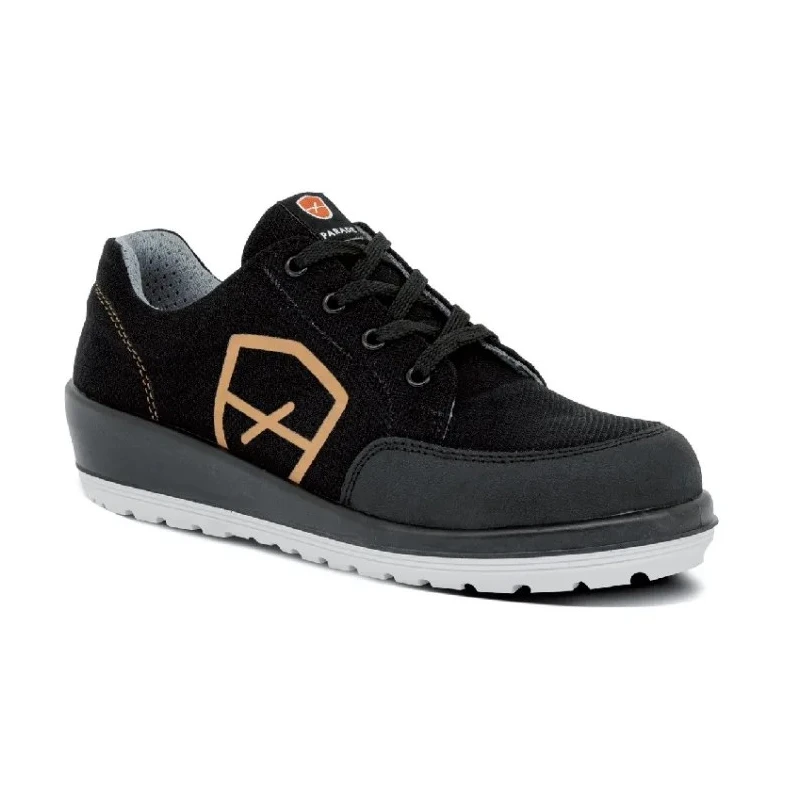 Parade BETTIE Women's Black Stainless Steel Safety Trainer, Lace Up, EU 38, UK 5, Fuel & Oil Resistant 07BETTIE8731PT38