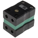 RS PRO XR Series Duplex Thermocouple Socket Connector for Type K Thermocouple IEC RoHS Compliant 236-4075