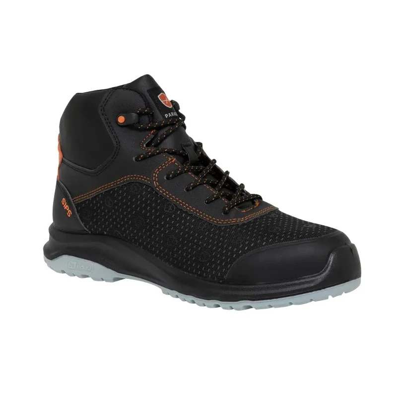 Parade RACER Black Composite Toe Capped Unisex Ankle Safety Boots, Size UK 5, EU 38, Lace Up, Fuel and Oil 07RACER*8834PT38
