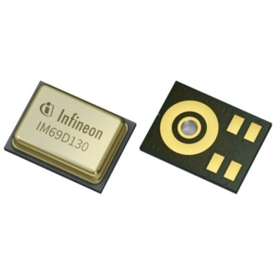 Infineon MEMS Microphone IM69D130V01XTSA1, 5-Pin, Omni-Directional, Digital Output, Surface Mount, LLGA, 3.6V