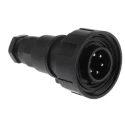 Bulgin Circular Connector 6 Contacts Male Plug IP68 Standard Buccaneer Cable Polyurethane 50V PX0739/P