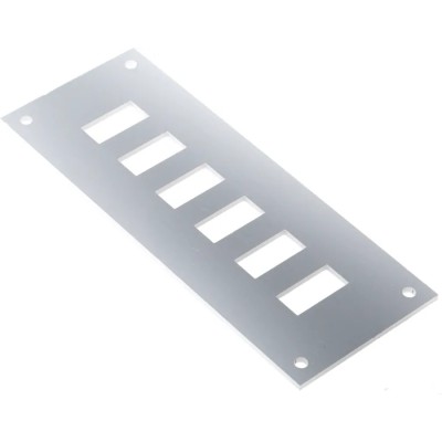 RS PRO XR Series Thermocouple Panel Up to 6 Fascia Sockets, Anodised Aluminium, RoHS, 236-4132