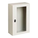 Schneider Electric PanelSeT S3D Series Steel Wall Box, IP66, Transparent Door, 1000 mm x 800 mm x 400 mm NSYS3D10840T