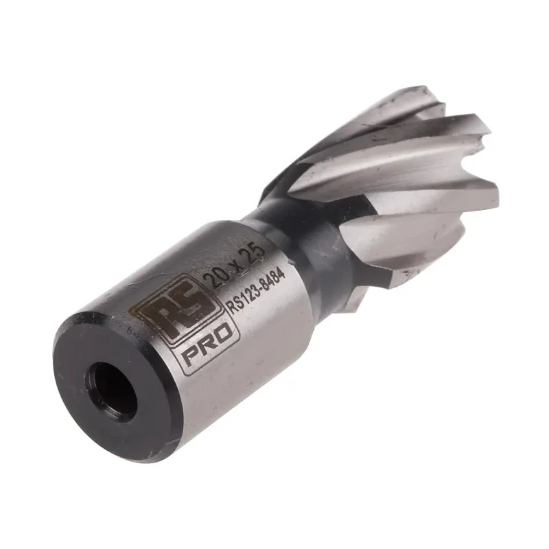 RS PRO HSS Magnetic Drill Bit, 20mm Cutting Diameter, 25mm Depth, 1 Flute, Bright Finish 123-8484