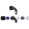 Flexicon Polyamide 66 Conduit Fitting, 90° Elbow, 16 mm Size, M16 Thread, IP66/IP67/IP68/IP69 Protection FPAU16-BM16-90B
